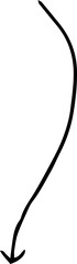 Black Simple thin arrow variation illustration