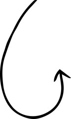 Black Simple thin arrow variation illustration