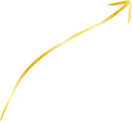 Gold Simple thin arrow variation illustration