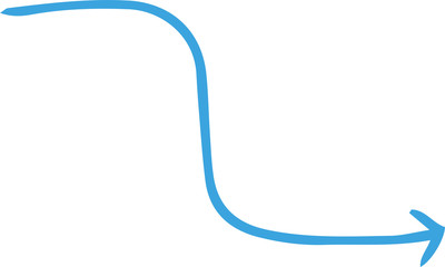 Red and  Simple thin arrow variation illustration