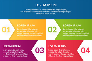 step infographic design. business infographic concept for presentations, banner, workflow layout, process diagram, flow chart and how it work