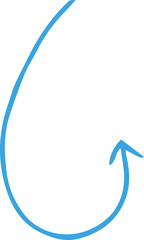 Red and  Simple thin arrow variation illustration