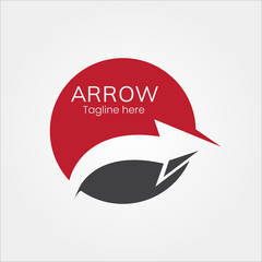 Arrow Forward UP Next logo Icon Template Abstract line design. - Vector