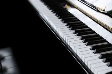 Naklejka premium Piano and Piano keyboard 