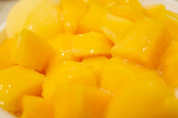 famous Taiwanese snacks of mango shaved ice
