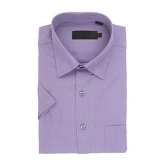 shirt or isolated folded fashionable men shirt new.