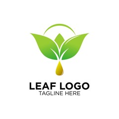 leaf with oil logo