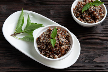 Hot Cereal Mix of Red and Whole Grain Quinoa