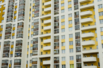 New multi-storey residential buildings outside the city.