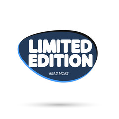 Limited Edition, bubble banner design template, app icon, vector illustration