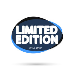 Limited Edition, bubble banner design template, app icon, vector illustration