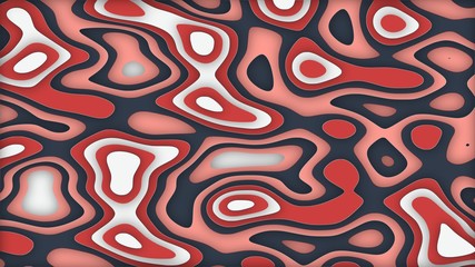 abstract fun and fresh colorful pastel contour wallpaper paper cut out effect background template illustration