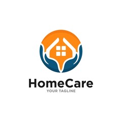 House Care Logo Template Design Vector
