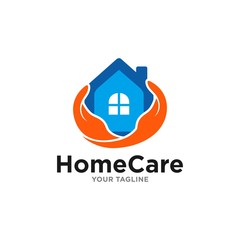 House Care Logo Template Design Vector