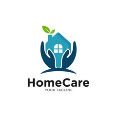 House Care Logo Template Design Vector