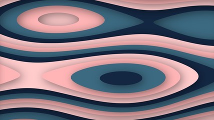 abstract contour texture paper cut out effect background wallpaper pastel color template illustration