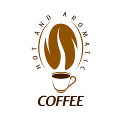 Coffee logo. Vector illustration on white background