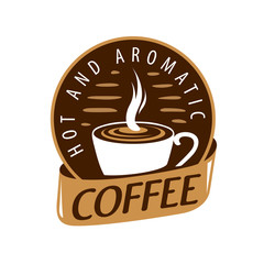 Coffee logo. Vector illustration on white background
