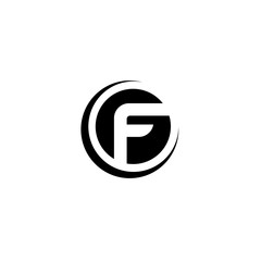 Letter F logo icon design template elements