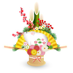 子　年賀状　縁起物　アイコン 