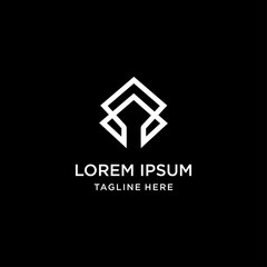 Initial Letter A Abstract  Logo Vector Design Template .