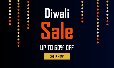 Abstract diwali sales banner 