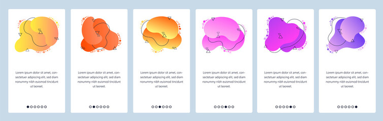 Obraz premium Website and mobile app onboarding screens vector template