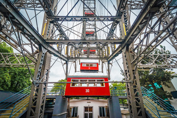 The Wiener Riesenrad in Vienna, Austria.