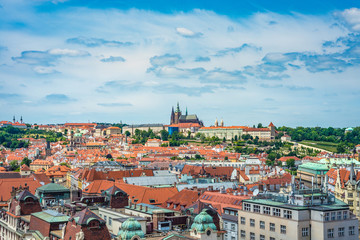 Naklejka na ściany i meble The Prague Castle complex in Czech Republic.