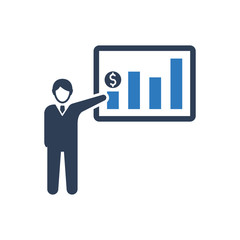 Business Financial Presentation Icon