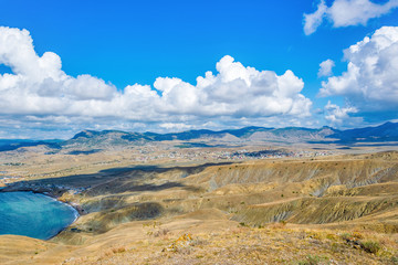 Steppe at the Black Sea in Crimea