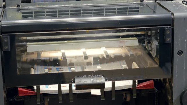Newspaper printed on a printing house machine