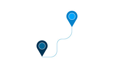 Route icon for path and direction planning