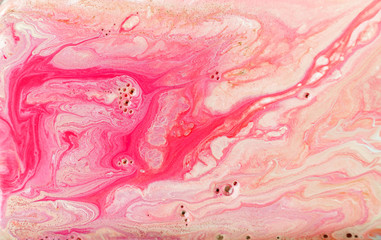 Pink marble pattern. Stone ripple texture