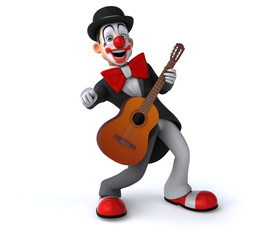 Fun clown - 3D Illustration