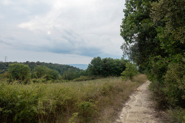 Through the town of Tavernoles in Barcelona