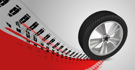 Tire Poster Background