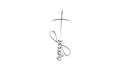 Christian faith, typography for print or use as poster, card, flyer or T shirt