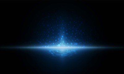 Abstract Light out technology background Hitech communication concept innovation background, vector illustration