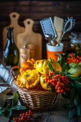 Vegetables Fresh bio vegetable in a basket.