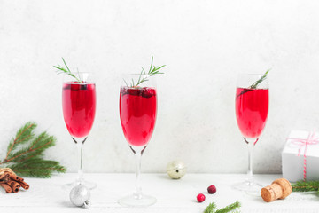 Cranberry Mimosa for Christmas