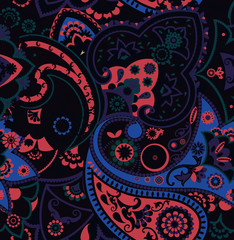 Fototapeta premium Seamless geometric pattern in oriental style.