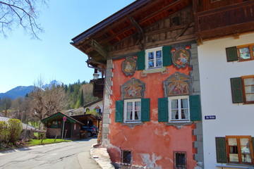 Buildings in Mittenwald, Germany