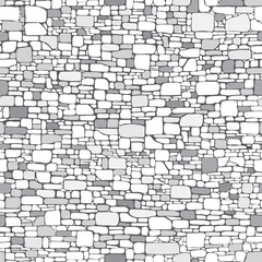 Rock or stone wall background. Seamless pattern. Vector illustration EPS 10