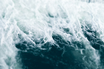 Blue and turquoise water with irregular wave structure