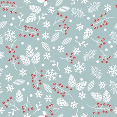 Gordijnen vector naadloze Kerst achtergrond © FreeSoulProduction