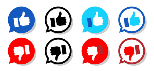 Thumbs up and thumbs down	