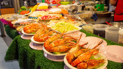Delicious street food in Thailand night market