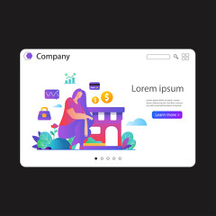 website template vector design, Website background design