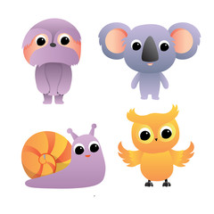 animals character icon vector design